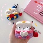 Wholesale Airpod Pro Cute Design Cartoon Handcraft Wool Fabric Cover Skin (Donald Suit)